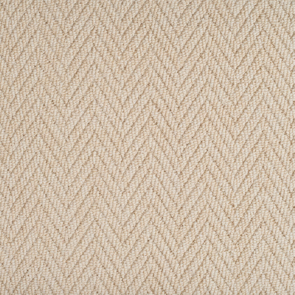Greenwich Herringbone berber loop carpet in colour champagne
